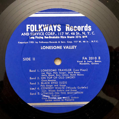 Various : Lonesome Valley (10", Mono)