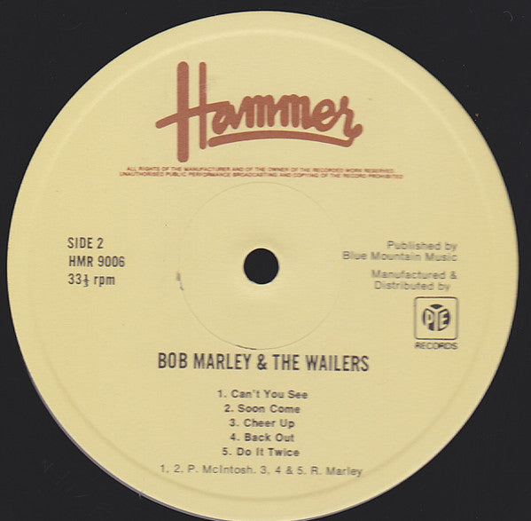 Bob Marley & The Wailers : Bob Marley & The Wailers (LP, Album)