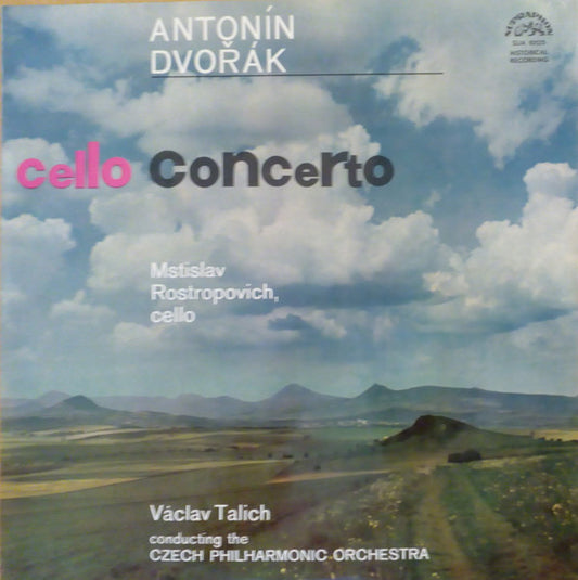 Antonín Dvořák - Mstislav Rostropovich, Václav Talich, The Czech Philharmonic Orchestra : Cello Concerto (LP, Album, Mono)