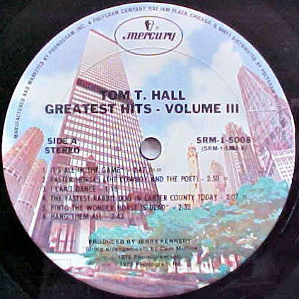 Tom T. Hall : Greatest Hits Volume III (LP, Comp, Club)