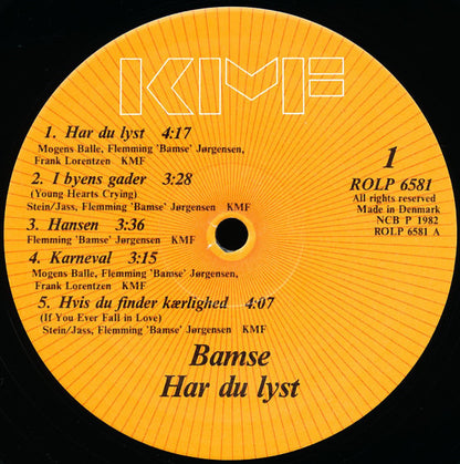 Bamses Venner : Har Du Lyst...  (LP, Album)