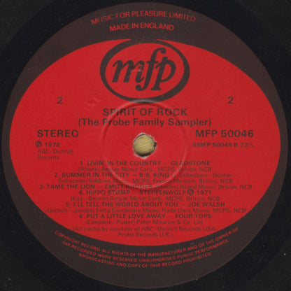 Various : Spirit Of Rock (LP, Comp, Lab)