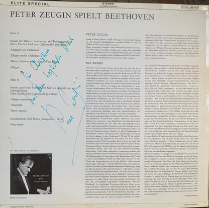 Ludwig van Beethoven, Peter Zeugin : Peter Zeugin Spielt Beethoven (LP)