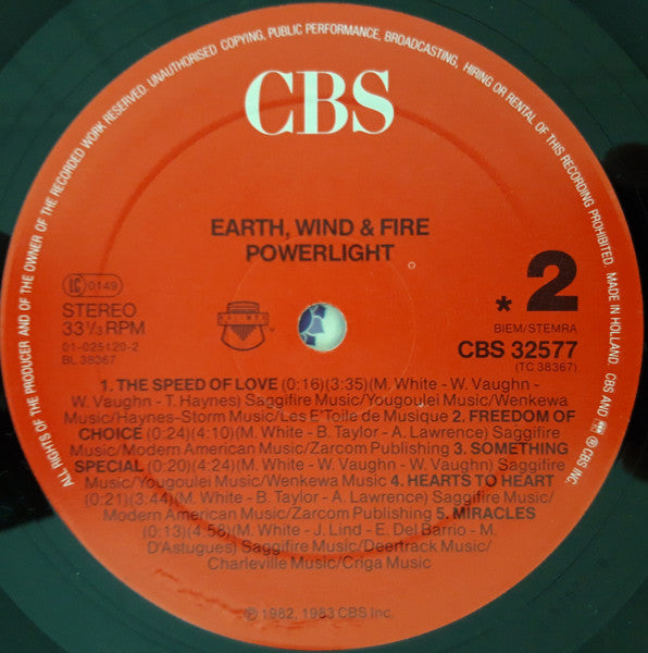 Earth, Wind & Fire : Powerlight (LP, Album, RE)