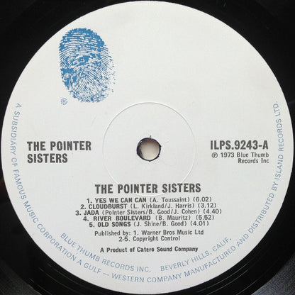 Pointer Sisters : The Pointer Sisters (LP, Album, Gat)