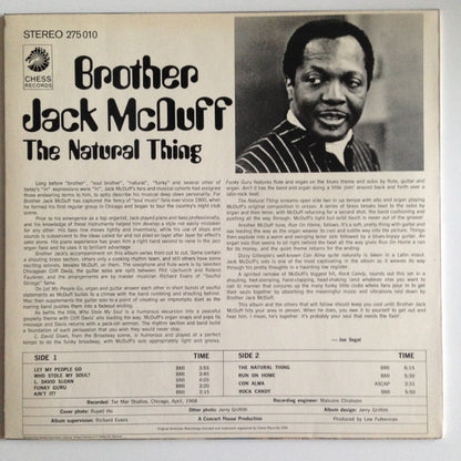 Brother Jack McDuff : The Natural Thing (LP)