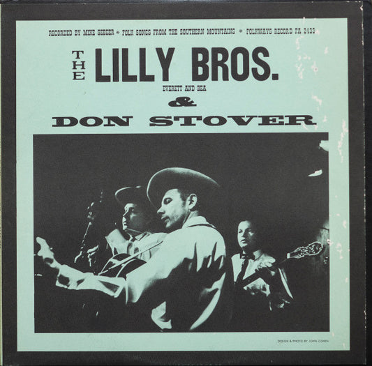 Lilly Brothers & Don Stover : Folk Songs From The Southern Mountains (LP, Album, Mono, RP)