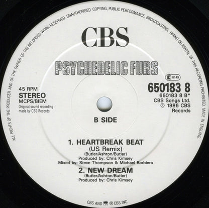 The Psychedelic Furs : Heartbreak Dub (12", Single)