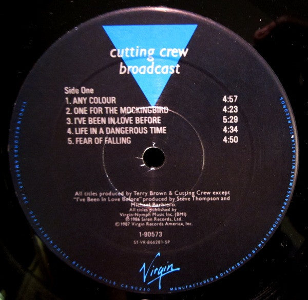 Cutting Crew : Broadcast (LP, Album, SP )