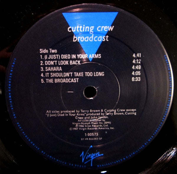 Cutting Crew : Broadcast (LP, Album, SP )