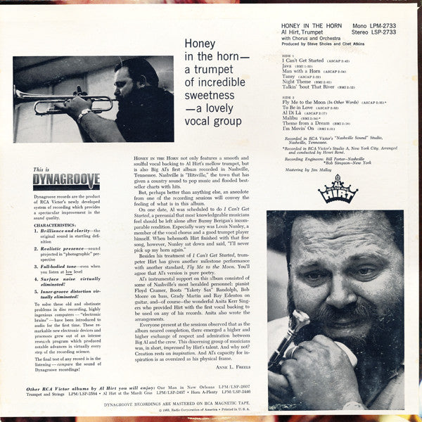 Al Hirt : Honey In The Horn (LP, Album)