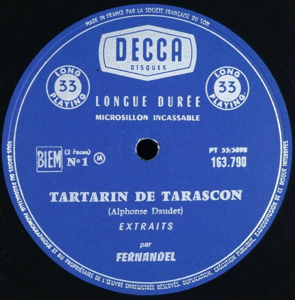 Fernandel : Tartarin De Tarascon (Extraits) (LP, RE)