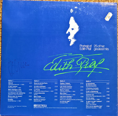 Edith Piaf : Portrait Of Piaf - 25 Of Her Greatest Hits (2xLP, Comp, RE)
