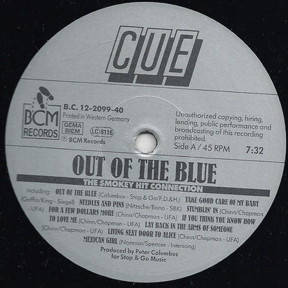 Cue (9) : Out Of The Blue (The Smokey Hit Connection) (12", Maxi)