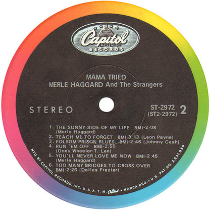 Merle Haggard And The Strangers (5) : Mama Tried (LP, Album, Los)