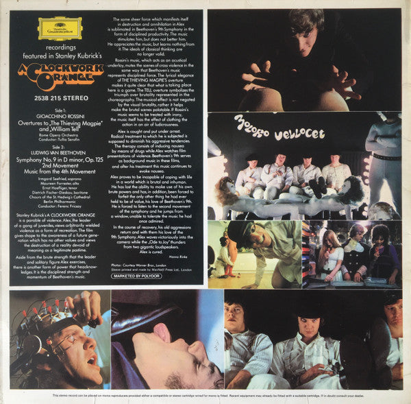 Various : Recordings Featured In Stanley Kubricks A Clockwork Orange (LP, Comp)