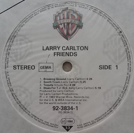 Larry Carlton : Friends (LP, Album)