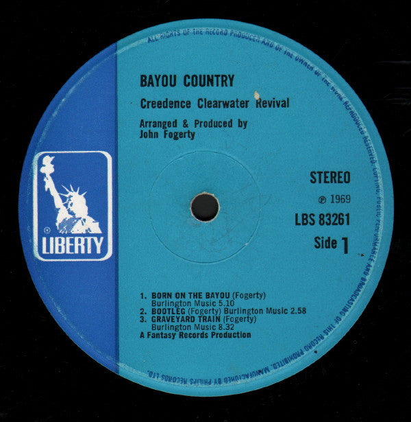 Creedence Clearwater Revival : Bayou Country (LP, Album)