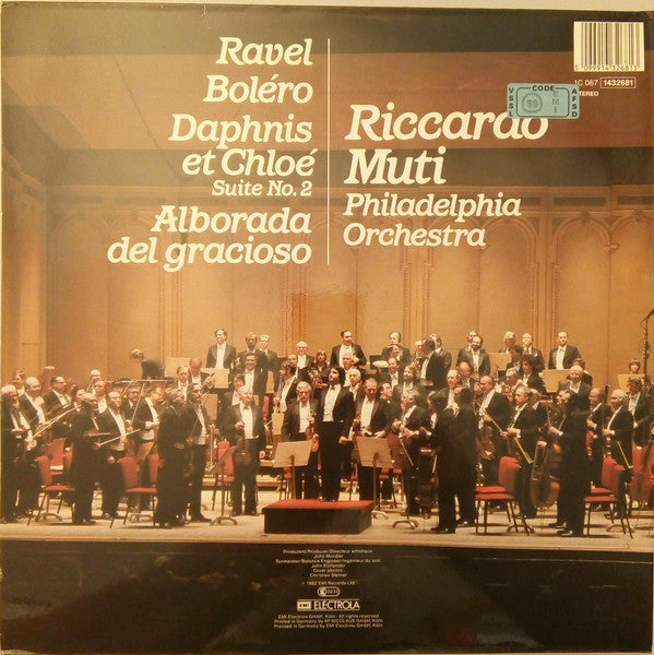 Maurice Ravel - Riccardo Muti, The Philadelphia Orchestra : Boléro / Daphnis Et Chloé Suite No.2 / Alborada Del Gracioso (LP, Gat)