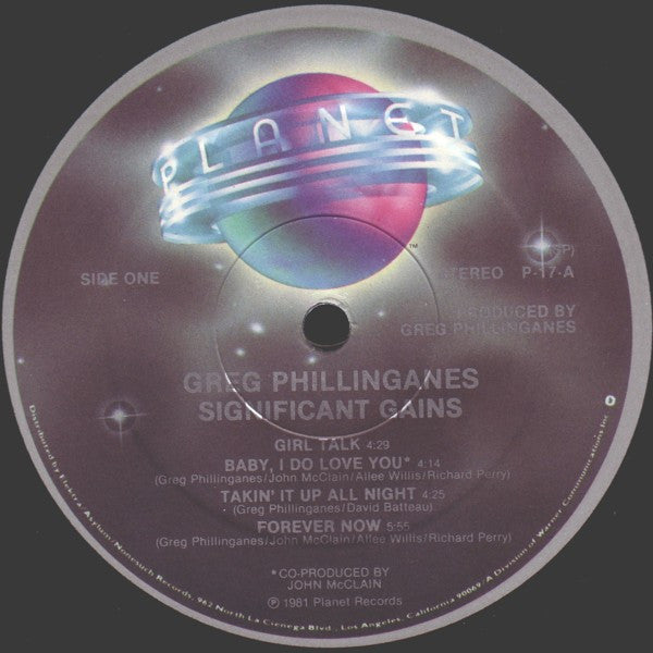 Greg Phillinganes : Significant Gains (LP, Album, Spe)