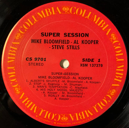 Mike Bloomfield / Al Kooper / Stephen Stills : Super Session (LP, Album, RP)