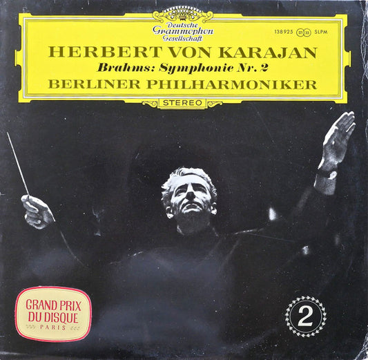 Johannes Brahms, Herbert von Karajan, Berliner Philharmoniker : Symphonie Nr. 2 (LP, RE)