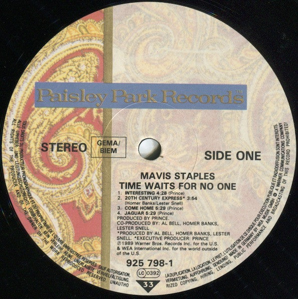 Mavis Staples : Time Waits For No One (LP, Album)