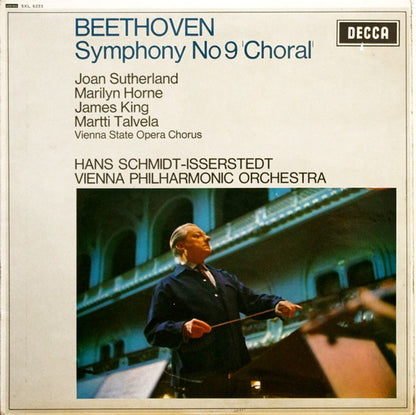 Ludwig van Beethoven, Joan Sutherland, Marilyn Horne, James King (3), Martti Talvela, Wiener Staatsopernchor, Hans Schmidt-Isserstedt, Wiener Philharmoniker : Symphony No 9 'Choral' (LP, RP)