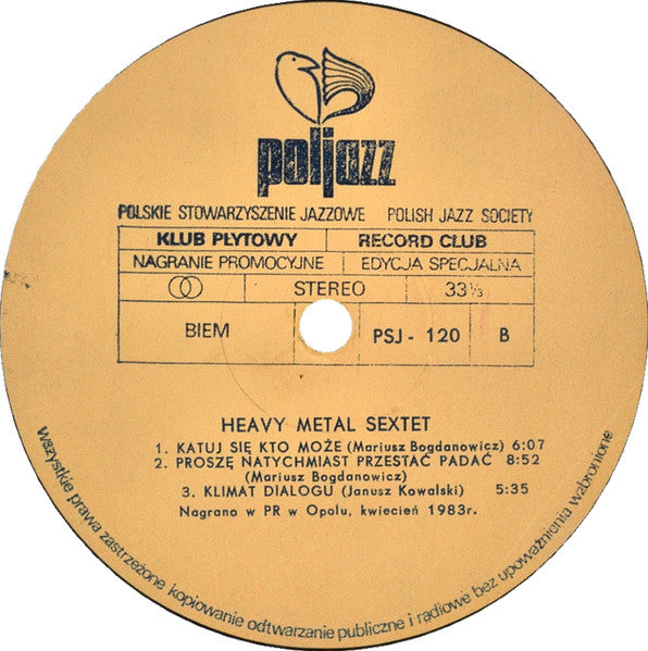 Heavy Metal Sextet : Heavy Metal Sextet (LP, Album, Club, Promo, S/Edition)