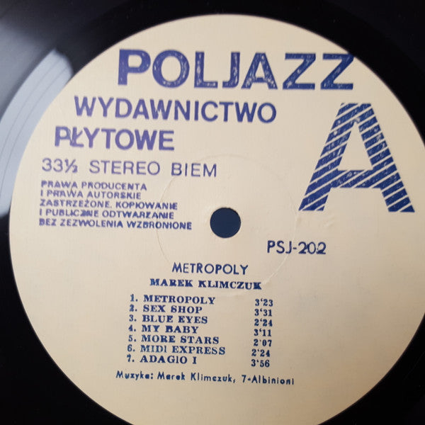 Marek Klimczuk : Metropoly (LP, Album)