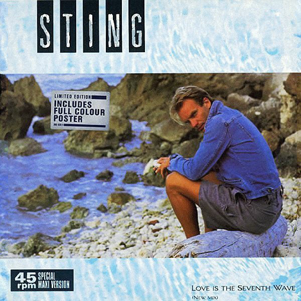 Sting : Love Is The Seventh Wave (New Mix) (12", Maxi, Ltd)