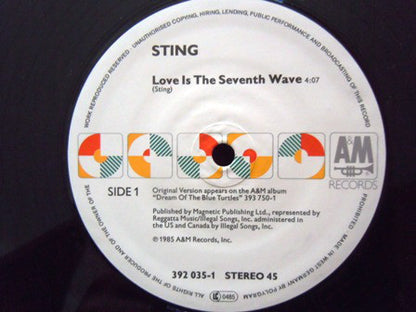 Sting : Love Is The Seventh Wave (New Mix) (12", Maxi, Ltd)