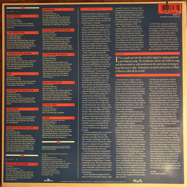 Elvis Presley : Elvis In Nashville 1956 - 1971 (LP, Comp)