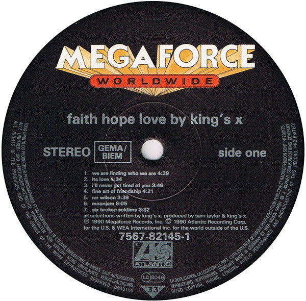 King's X : Faith Hope Love (LP, Album)