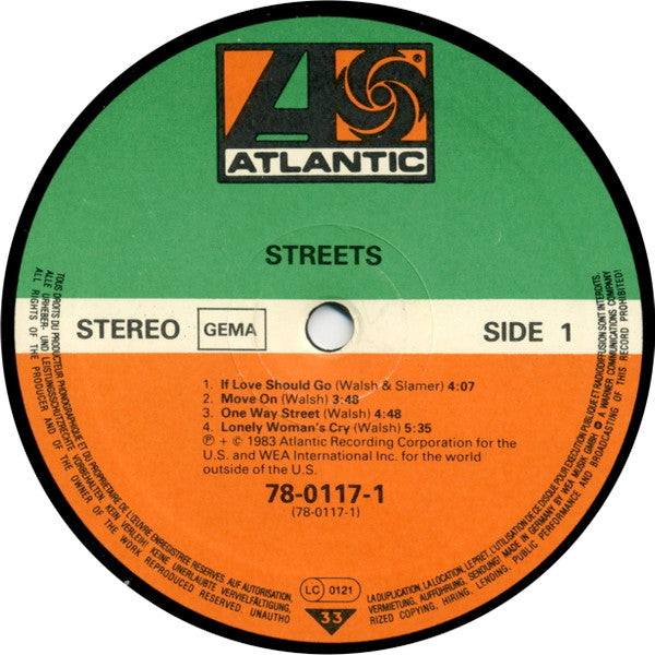 Streets (2) : 1st (LP, Album)