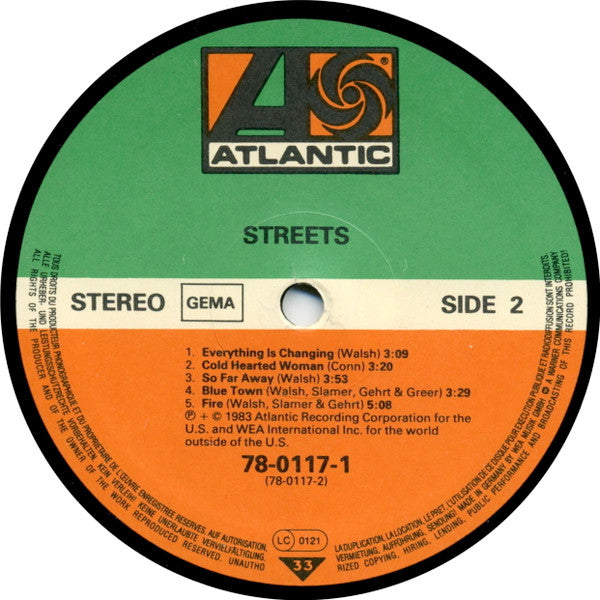 Streets (2) : 1st (LP, Album)