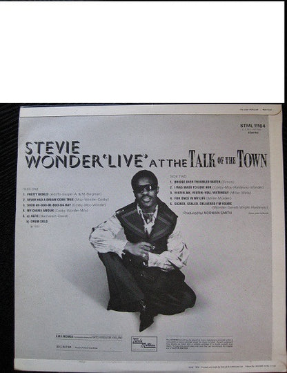 Stevie Wonder : 'Live' At The Talk Of The Town (LP, Album)