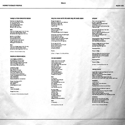 The Herrey's : Crazy People (LP, Album)