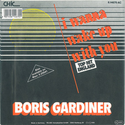 Boris Gardiner : I Wanna Wake Up With You (7", Single)