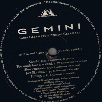 Gemini (5) : Gemini (LP, Album)