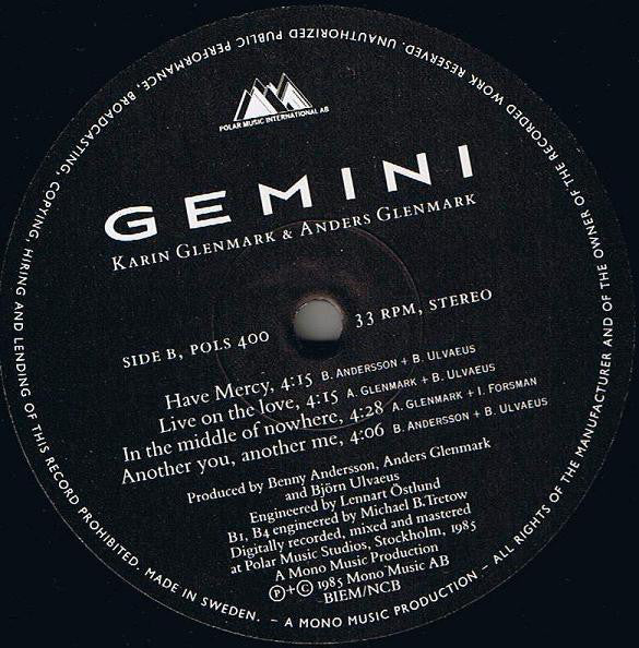 Gemini (5) : Gemini (LP, Album)