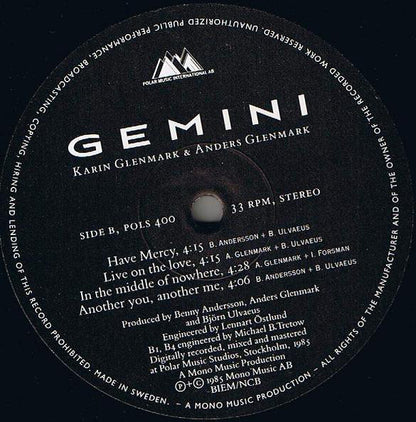 Gemini (5) : Gemini (LP, Album)