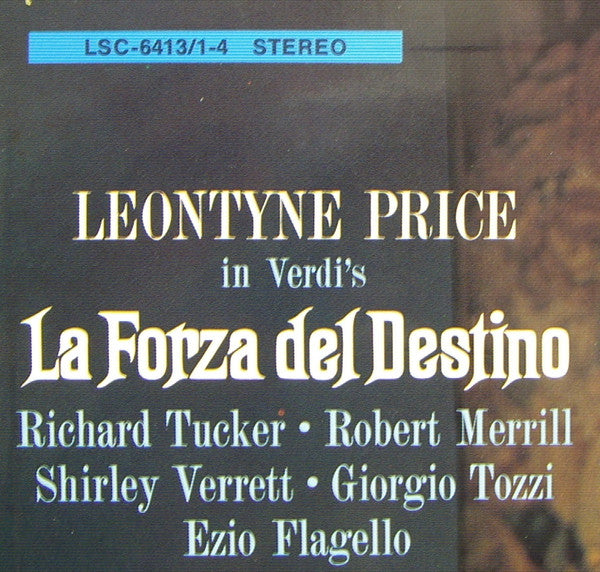 Giuseppe Verdi, Leontyne Price, Richard Tucker (2), Robert Merrill, Shirley Verrett, Giorgio Tozzi, Ezio Flagello, RCA Italiana Opera Orchestra And RCA Italiana Opera Chorus, Thomas Schippers : La Forza Del Destino = Die Macht Des Schicksals (4xLP, Album, RE, RM + Box)