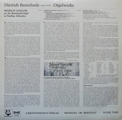 Bedrich Janáček, Dieterich Buxtehude : Orgelwerke - Bedrich Janáček An Der Buxtehude-Orgel In Torrlösa Schweden (LP)