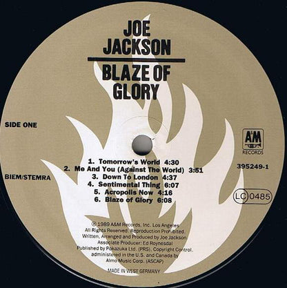 Joe Jackson : Blaze Of Glory (LP, Album)