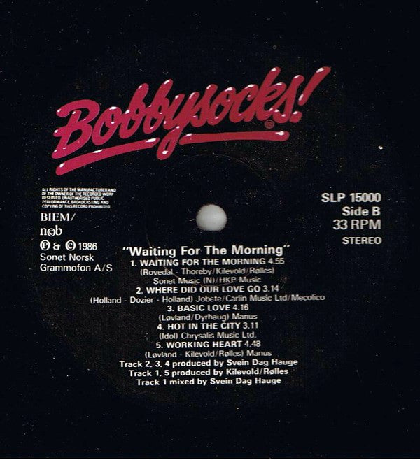 Bobbysocks : Waiting For The Morning (LP, Album)