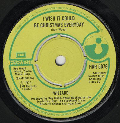 Wizzard (2) : I Wish It Could Be Christmas Everyday (7", Single)