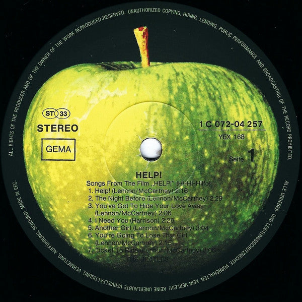 The Beatles : Help! (LP, Album, RE)
