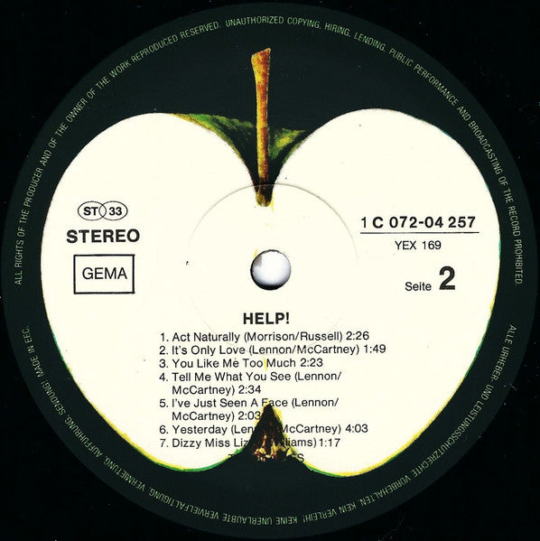 The Beatles : Help! (LP, Album, RE)
