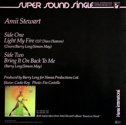 Amii Stewart : Light My Fire (12", Single)